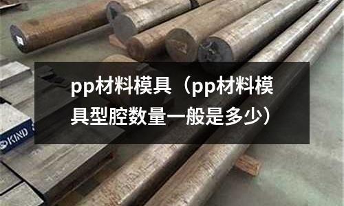 pp材料模具（pp材料模具型腔數量一般是多少）