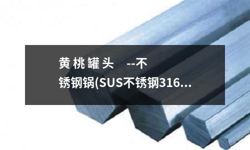 黃 桃 罐 頭     --不銹鋼鍋(SUS不銹鋼316一次性預留套管)