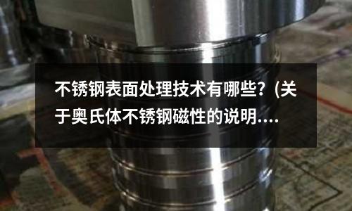 不銹鋼表面處理技術有哪些?(關于奧氏體不銹鋼磁性的說明.doc)