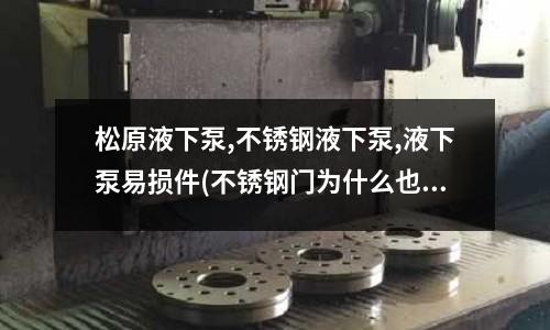 松原液下泵,不銹鋼液下泵,液下泵易損件(不銹鋼門為什么也生銹?)