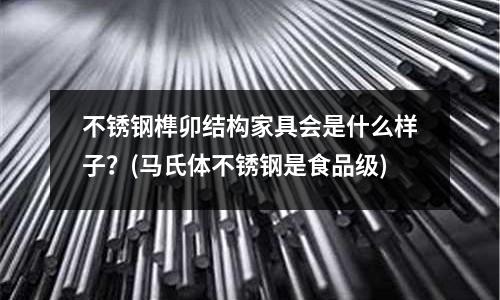 不銹鋼榫卯結構家具會是什么樣子？(馬氏體不銹鋼是食品級)