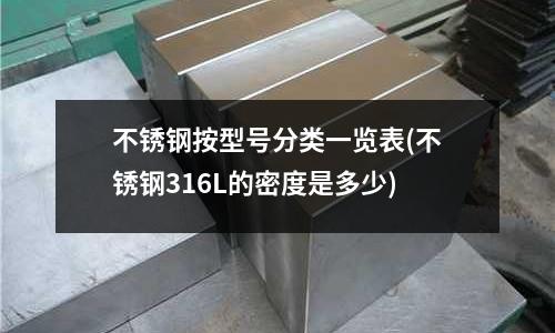 不銹鋼按型號分類一覽表(不銹鋼316L的密度是多少)
