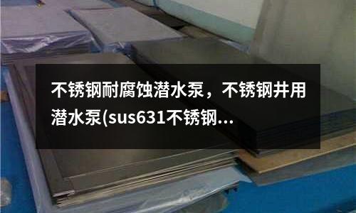 不銹鋼耐腐蝕潛水泵，不銹鋼井用潛水泵(sus631不銹鋼材料)