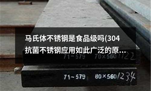 馬氏體不銹鋼是食品級(jí)嗎(304抗菌不銹鋼應(yīng)用如此廣泛的原因)