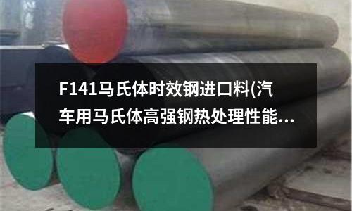 F141馬氏體時效鋼進口料(汽車用馬氏體高強鋼熱處理性能與組織研究)