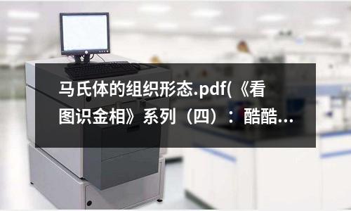 馬氏體的組織形態.pdf(《看圖識金相》系列(四):酷酷的馬氏體)