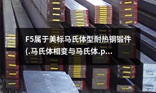 F5屬于美標(biāo)馬氏體型耐熱鋼鍛件(.馬氏體相變與馬氏體.ppt)