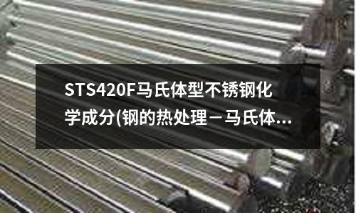 STS420F馬氏體型不銹鋼化學成分(鋼的熱處理－馬氏體轉變.ppt)