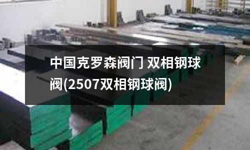 中國克羅森閥門 雙相鋼球閥(2507雙相鋼球閥)