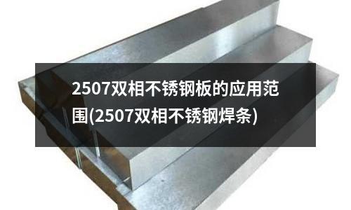2507雙相不銹鋼板的應用范圍(2507雙相不銹鋼焊條)