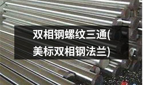 雙相鋼螺紋三通(美標雙相鋼法蘭)