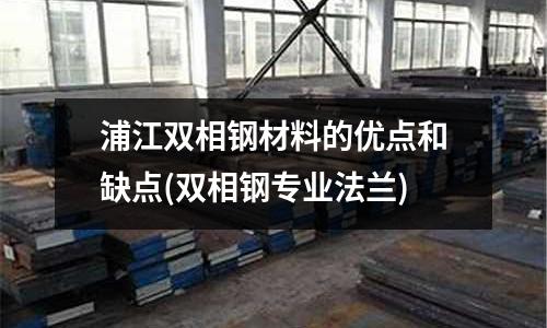 浦江雙相鋼材料的優點和缺點(雙相鋼專業法蘭)