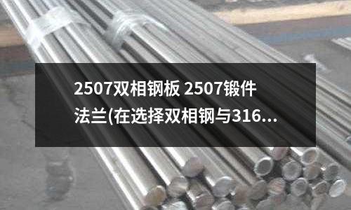 2507雙相鋼板 2507鍛件法蘭(在選擇雙相鋼與316不銹鋼有何技巧)