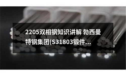 2205雙相鋼知識(shí)講解 勃西曼特鋼集團(tuán)(S31803鍛件 2205雙相鋼圓鋼)