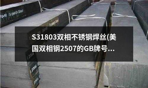 S31803雙相不銹鋼焊絲(美國雙相鋼2507的GB牌號)