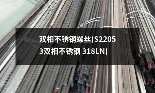 雙相不銹鋼螺絲(S22053雙相不銹鋼 318LN)