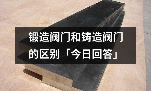 鍛造閥門和鑄造閥門的區(qū)別「今日回答」