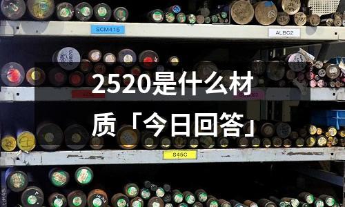2520是什么材質「今日回答」