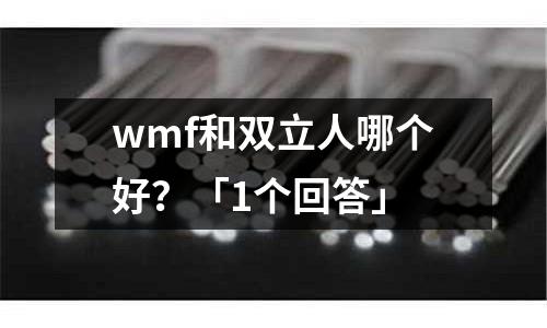 wmf和雙立人哪個好?「1個回答」