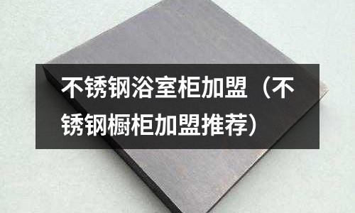 不銹鋼浴室柜加盟(不銹鋼櫥柜加盟推薦)