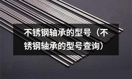 不銹鋼軸承的型號（不銹鋼軸承的型號查詢）