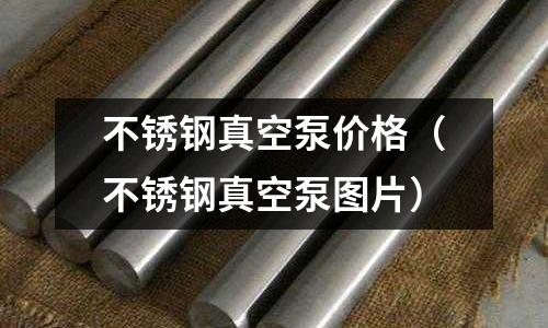 不銹鋼真空泵價格(不銹鋼真空泵圖片)