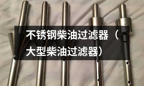 不銹鋼柴油過濾器（大型柴油過濾器）