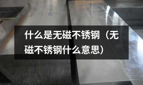 什么是無磁不銹鋼（無磁不銹鋼什么意思）