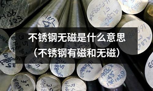 不銹鋼無磁是什么意思(不銹鋼有磁和無磁)