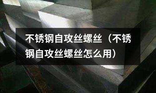 不銹鋼自攻絲螺絲(不銹鋼自攻絲螺絲怎么用)