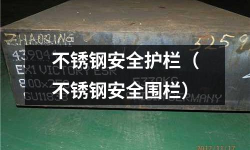 不銹鋼安全護(hù)欄(不銹鋼安全圍欄)