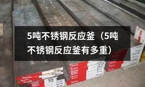 5噸不銹鋼反應釜(5噸不銹鋼反應釜有多重)