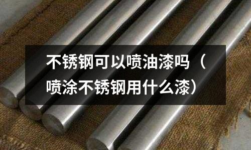 不銹鋼可以噴油漆嗎（噴涂不銹鋼用什么漆）