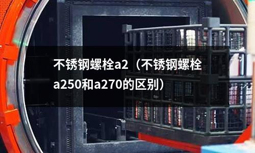 不銹鋼螺栓a2(不銹鋼螺栓a250和a270的區別)