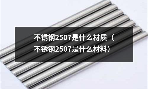 不銹鋼2507是什么材質（不銹鋼2507是什么材料）