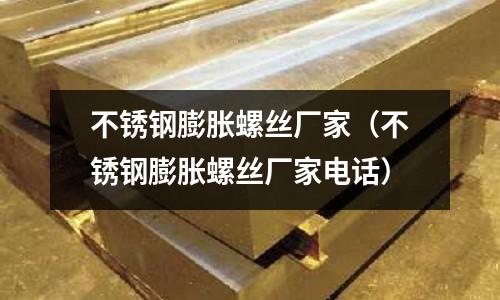 不銹鋼膨脹螺絲廠家(不銹鋼膨脹螺絲廠家電話)