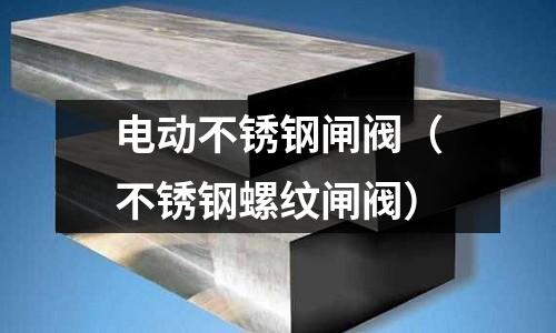 電動不銹鋼閘閥（不銹鋼螺紋閘閥）