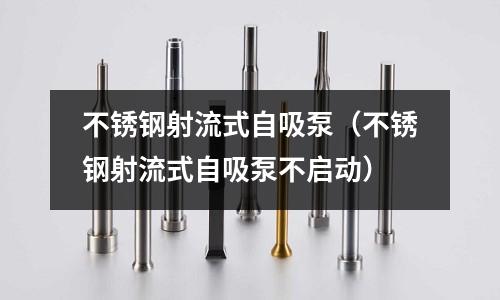 不銹鋼射流式自吸泵(不銹鋼射流式自吸泵不啟動)