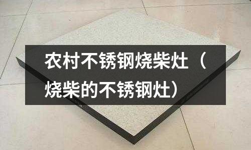 農(nóng)村不銹鋼燒柴灶(燒柴的不銹鋼灶)