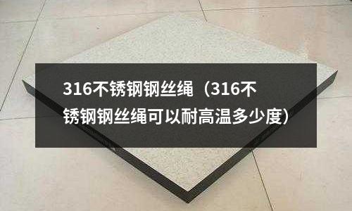 316不銹鋼鋼絲繩（316不銹鋼鋼絲繩可以耐高溫多少度）