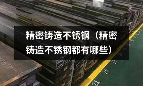 精密鑄造不銹鋼(精密鑄造不銹鋼都有哪些)