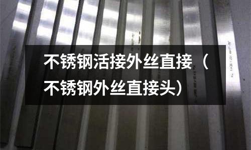 不銹鋼活接外絲直接（不銹鋼外絲直接頭）