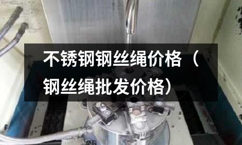 不銹鋼鋼絲繩價格(鋼絲繩批發價格)