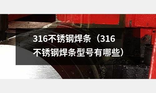 316不銹鋼焊條（316不銹鋼焊條型號有哪些）
