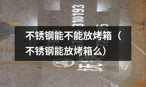 不銹鋼能不能放烤箱（不銹鋼能放烤箱么）