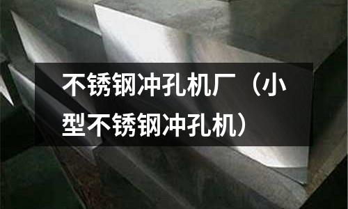 不銹鋼沖孔機廠(小型不銹鋼沖孔機)