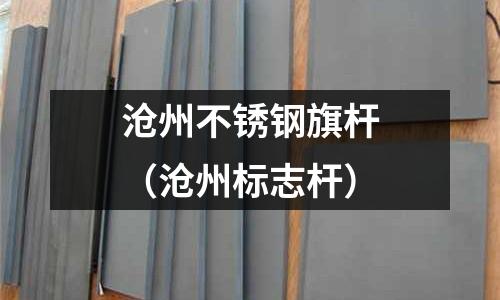 滄州不銹鋼旗桿(滄州標志桿)