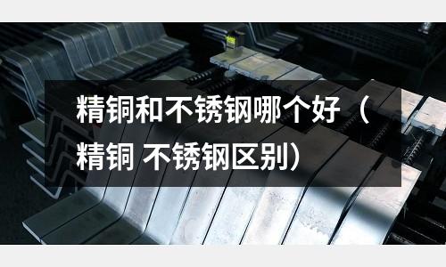 精銅和不銹鋼哪個好（精銅 不銹鋼區別）