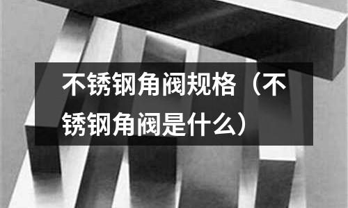 不銹鋼角閥規(guī)格(不銹鋼角閥是什么)