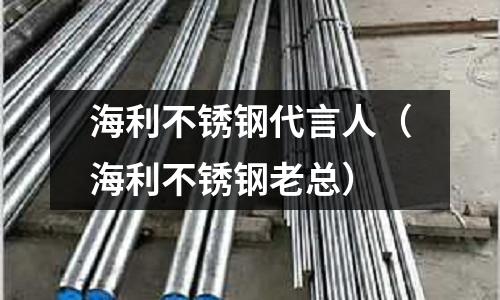 海利不銹鋼代言人(海利不銹鋼老總)